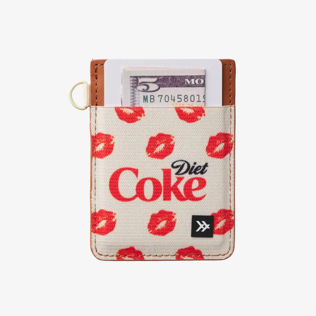 Diet Coke Kiss - Vertical Leather Wallet
