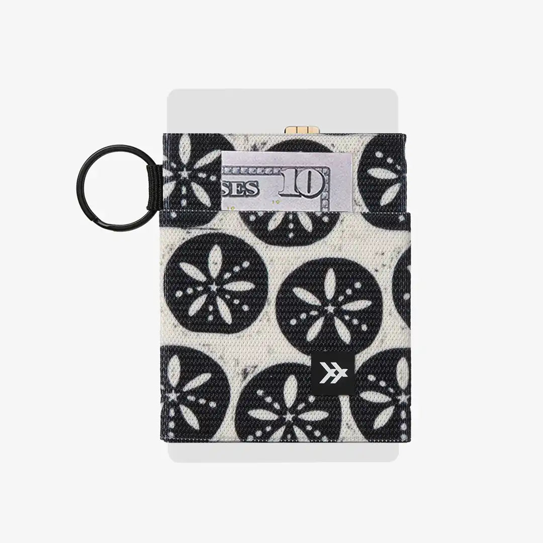 Sand Dollar Black - Elastic Wallet