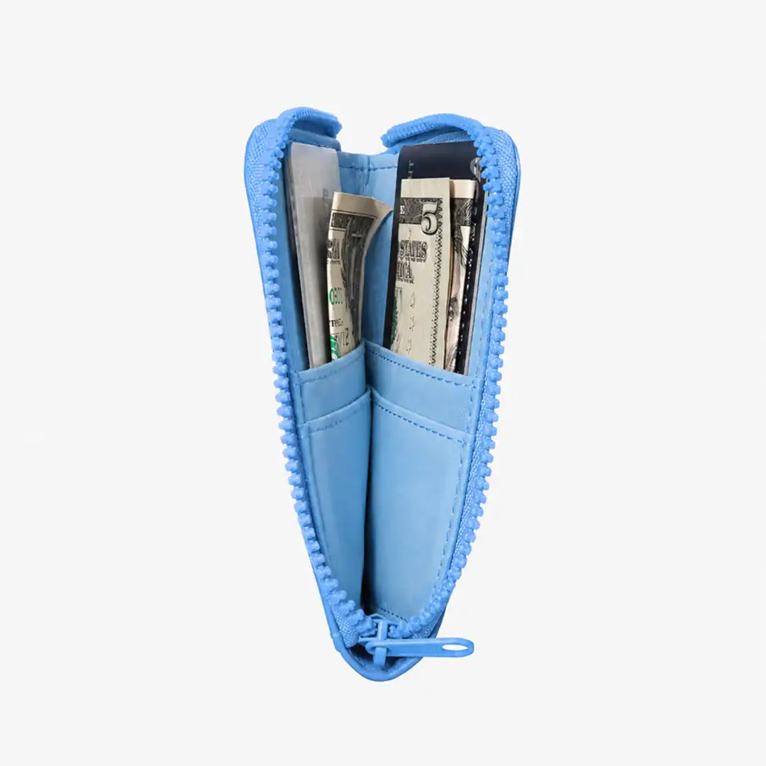 Cornflower - Leather Zip Wallet