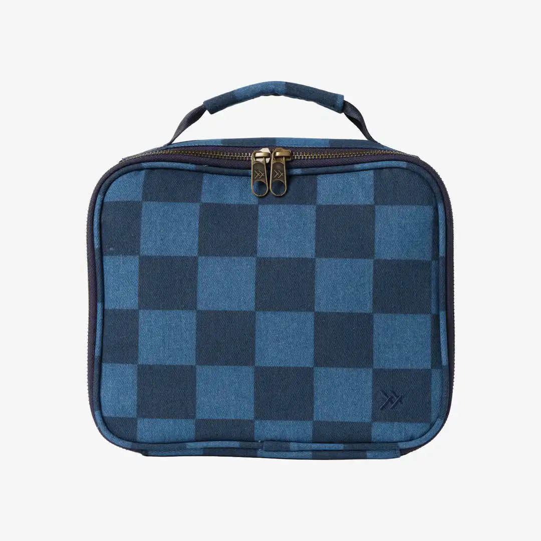 Denim Check - Insulated Lunch Bag