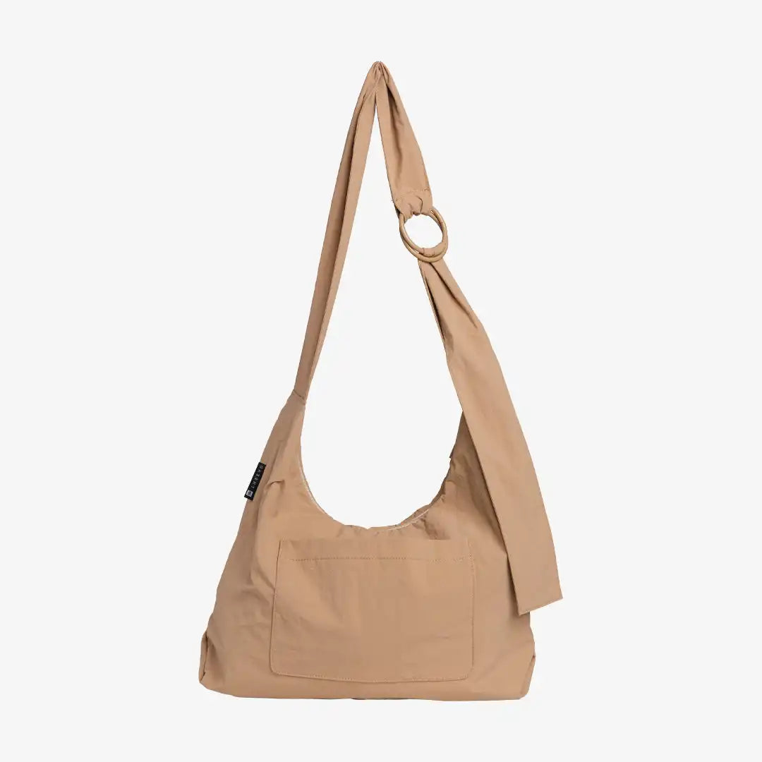 Sand - Large Slouchy Shoulder Bag