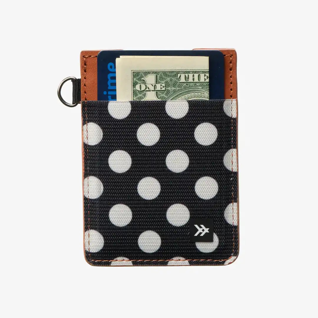 Polka Dot - Vertical Leather Wallet