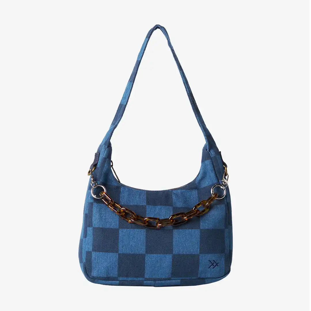 Denim Check - Penny Shoulder Bag