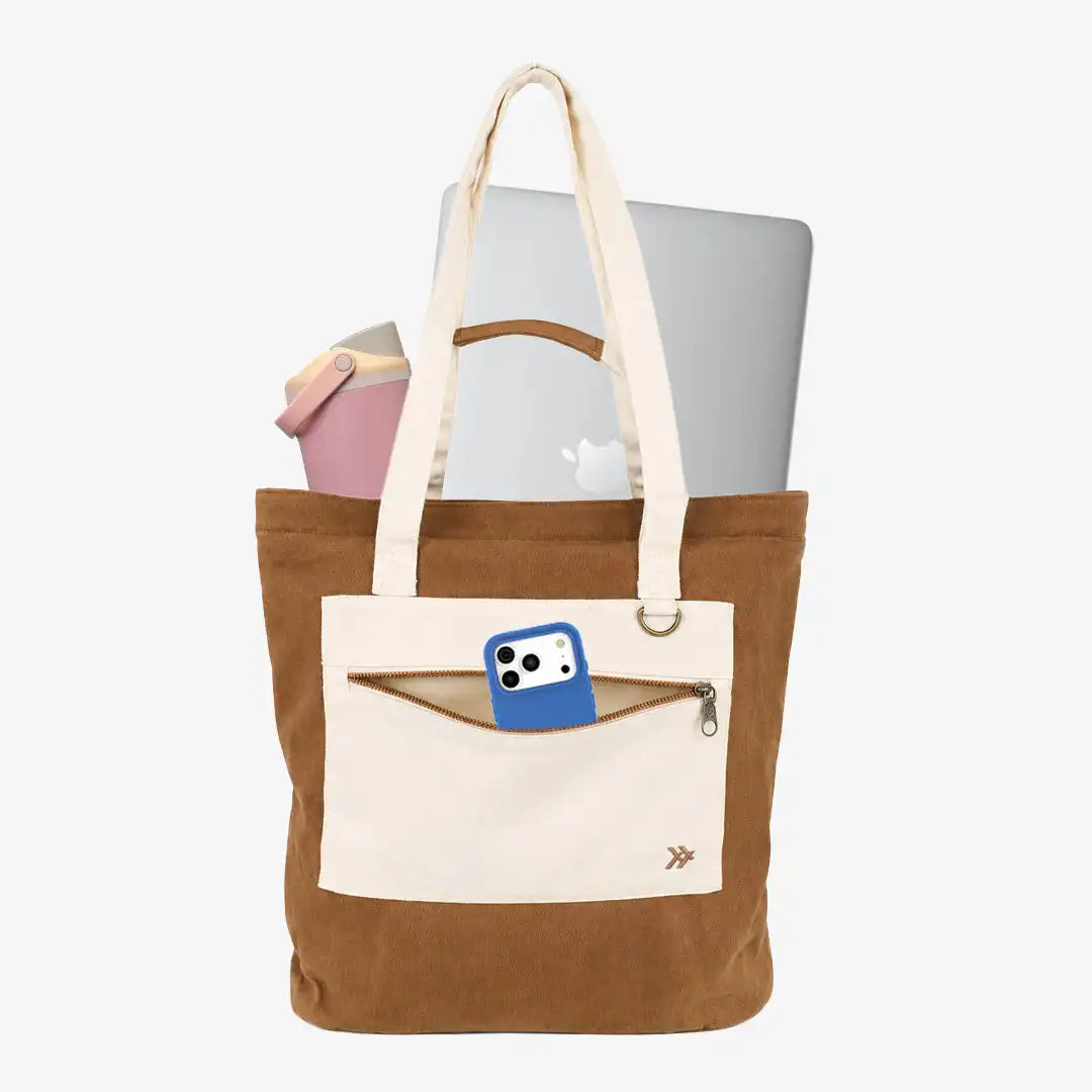 Camel Canvas - Utility Tote Bag