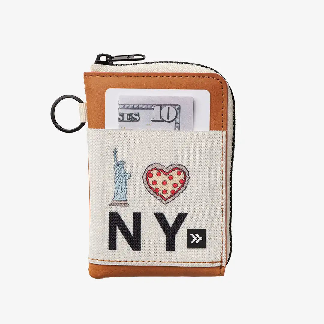 New York - Leather Zip Wallet