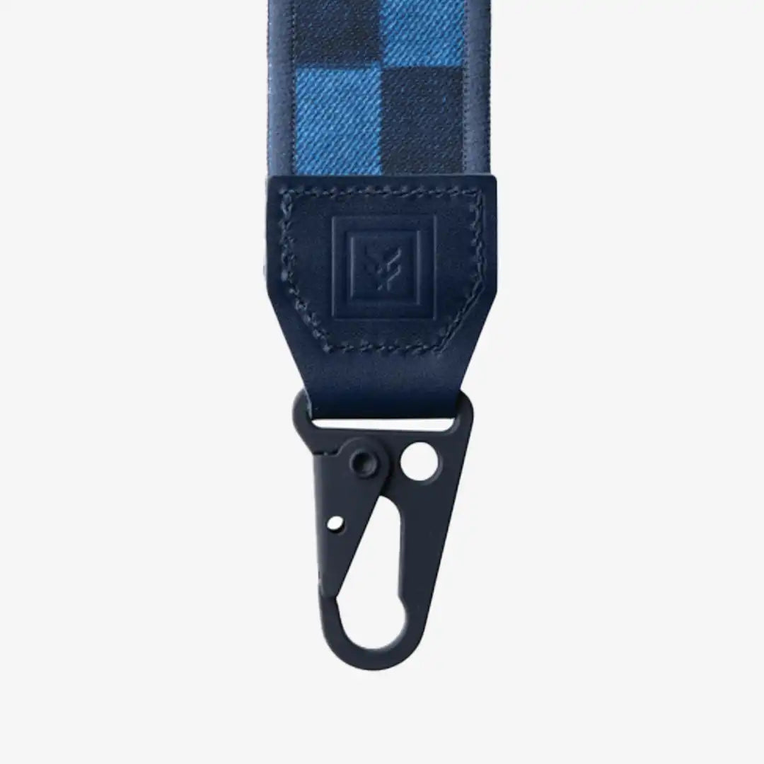 Denim Check - Explorer Key Tag
