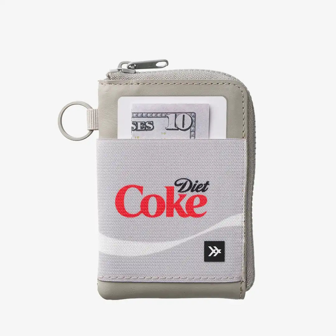 Diet Coke Logo - Leather Zip Wallet
