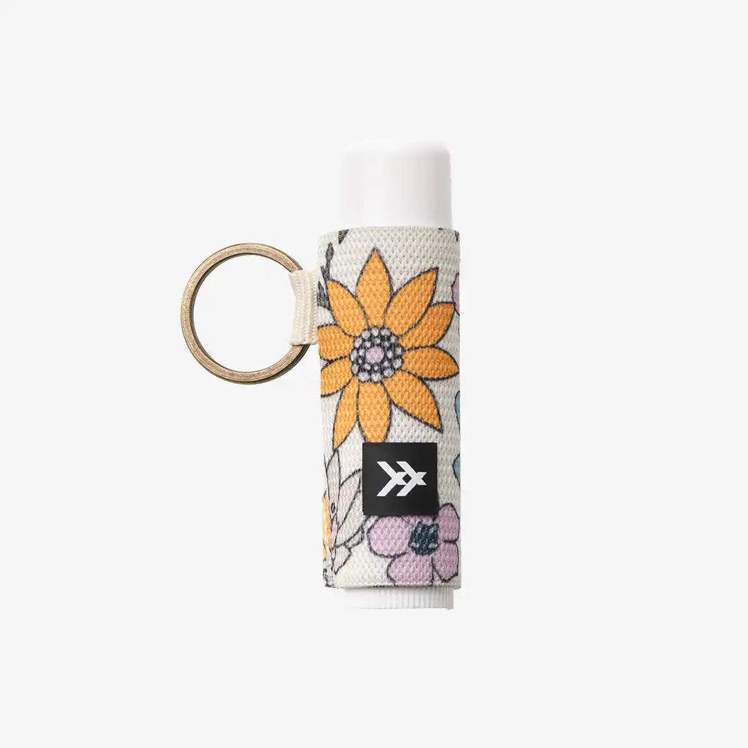 Mountain Flowers - Chapstick Holder Keychain
