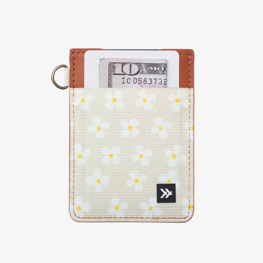 Luna Beige - Vertical Leather Wallet