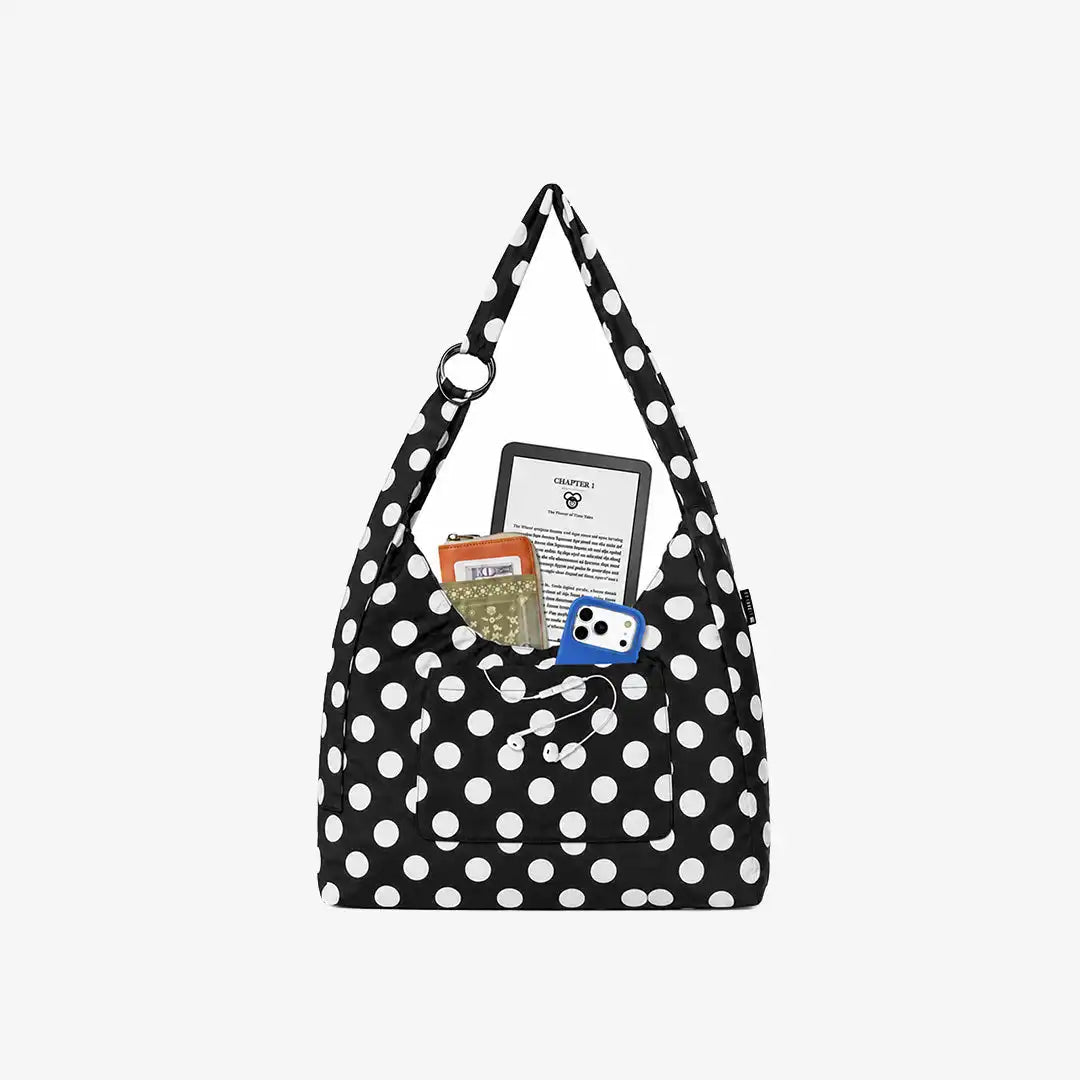 Polka Dot - Small Slouchy Shoulder Bag