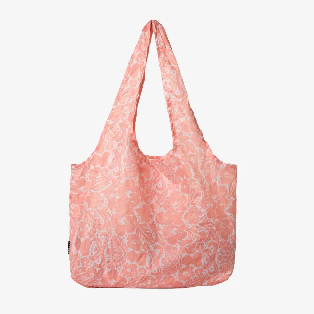 Coral Crush - Packable Tote Bag