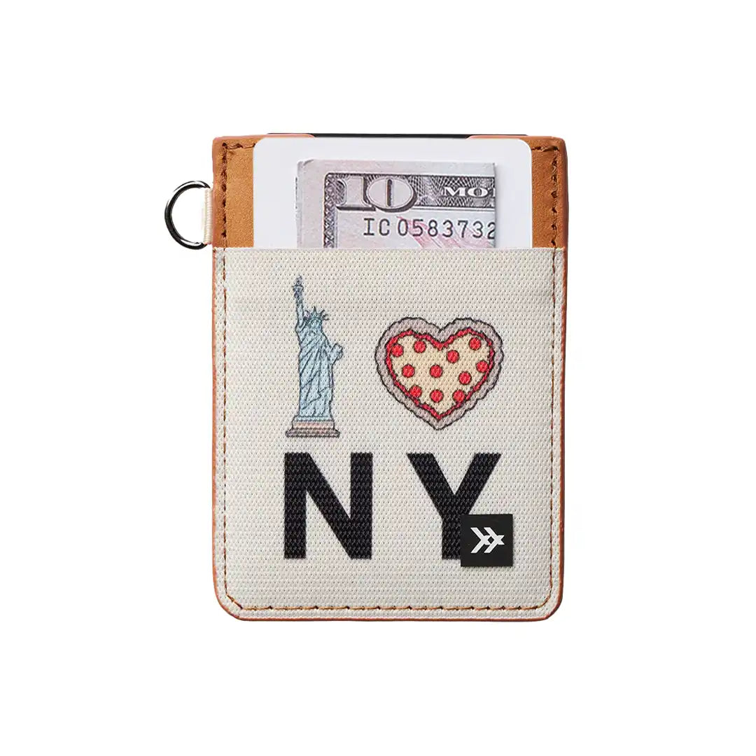 New York - Vertical Leather Wallet