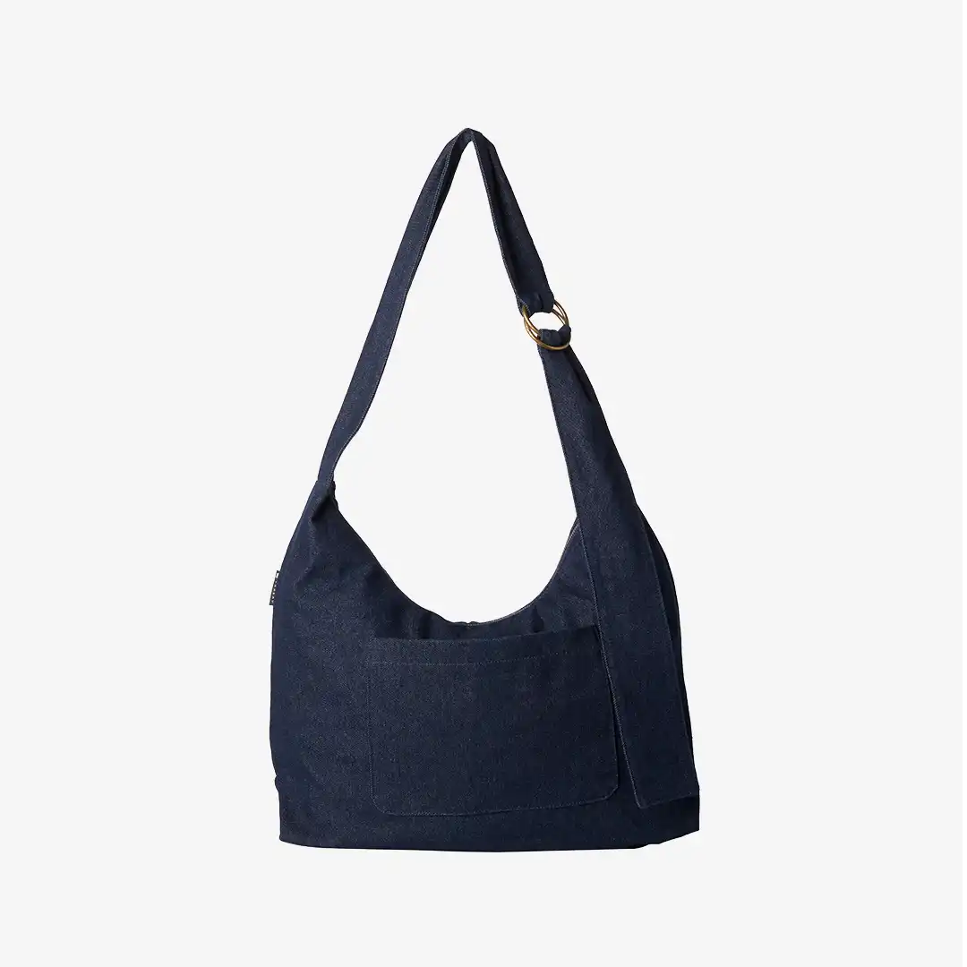Denim - Small Slouchy Shoulder Bag