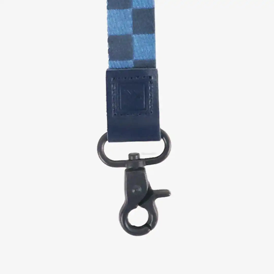 Denim Check - Wristlet Keychain