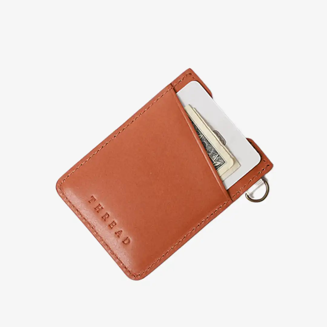 Renae Peach - Vertical Leather Wallet