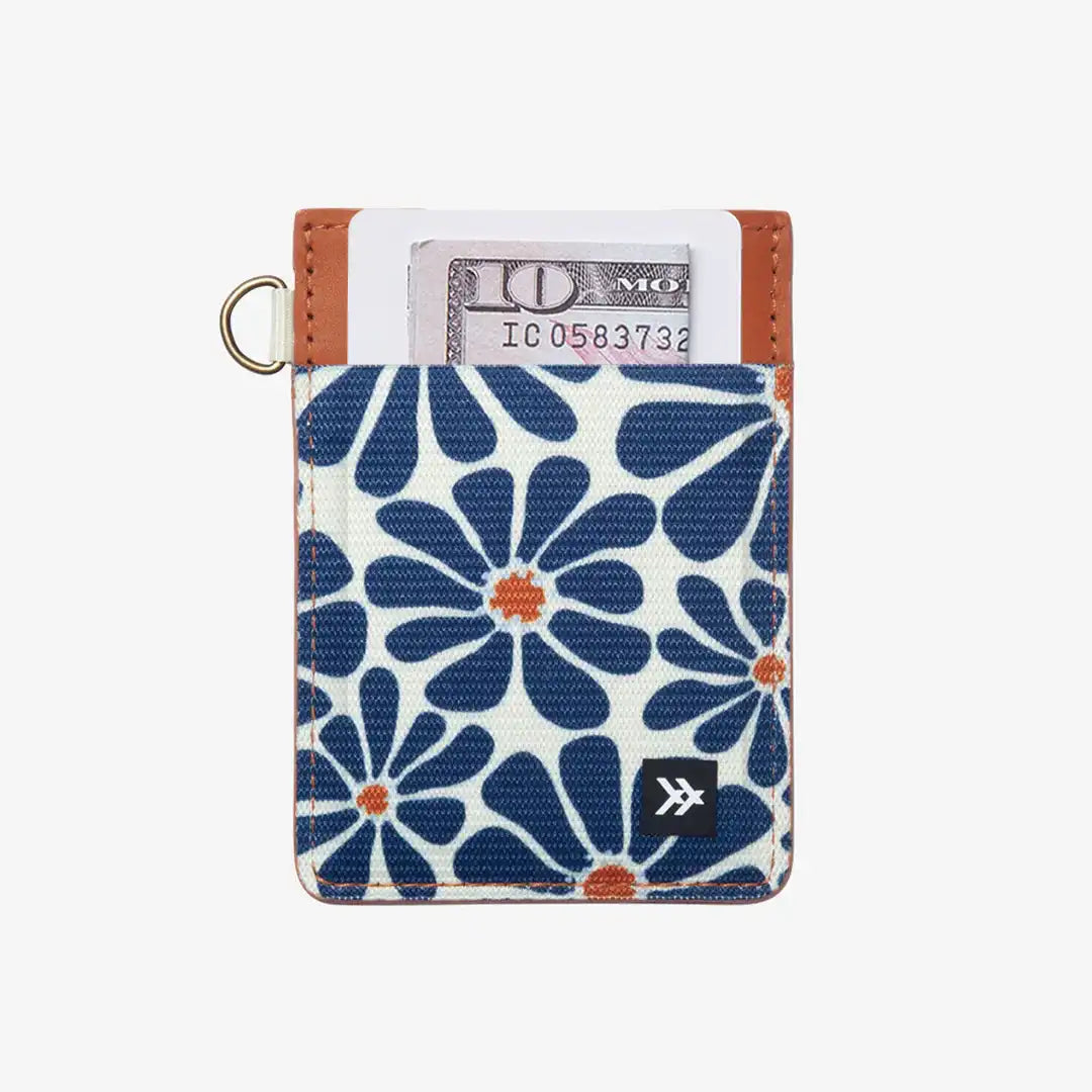 Emmeline Navy - Vertical Leather Wallet