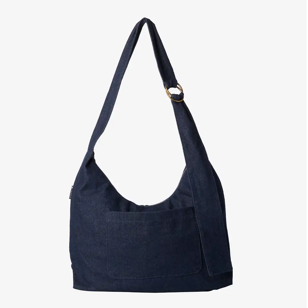 Denim - Large Slouchy Shoulder Bag