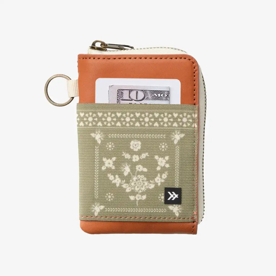Sawyer Olive - Leather Zip Wallet