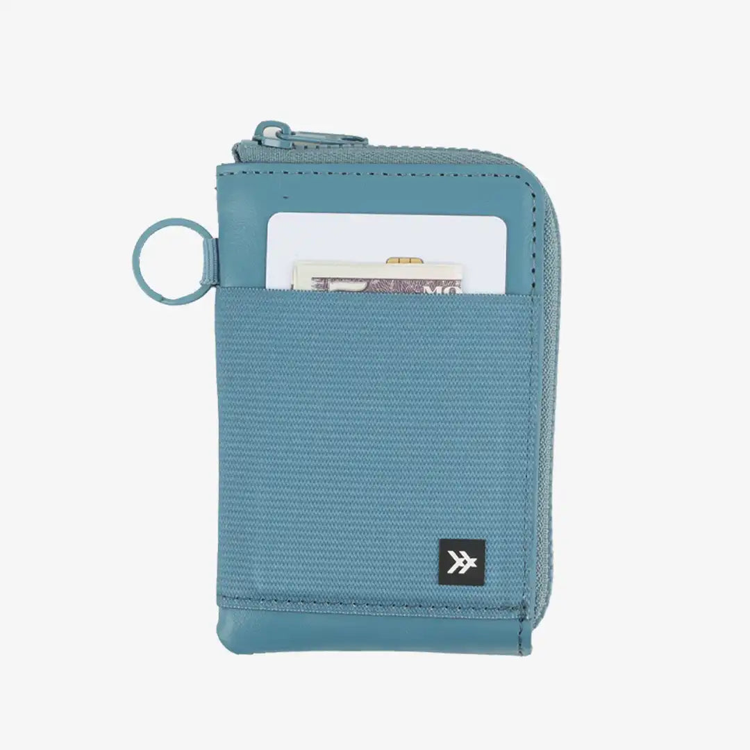 Surf Blue - Leather Zip Wallet