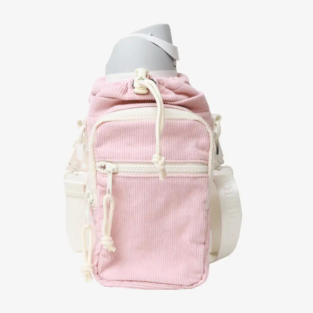 Rose Dust Corduroy - Water Bottle Sling Bag